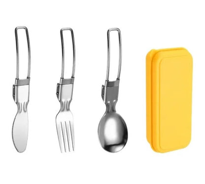 Compact 3-piece Stainless Steel Cutlery Set