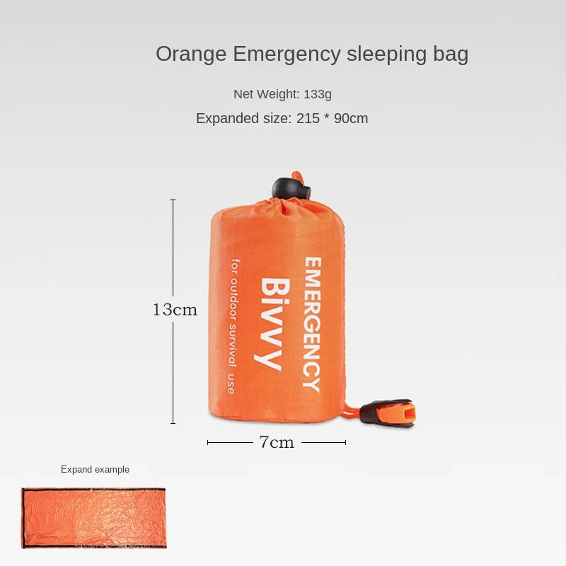 Emergency Survival Sleeping Bag - Waterproof, Reusable Sack for Camping and Hiking